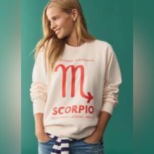 Anthropologie X Catherine O’Sullivan Women’s Zodiac Sweatshirt: Scorpio Size S